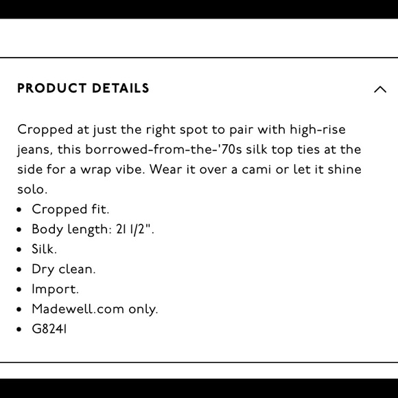 SOLD - Madewell Mustard Wrap Blouse 100% Silk - Picture 3 of 9